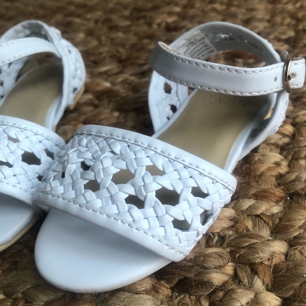 New: Janie and Jack Basketweave Sandal. Size 5